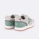 FAGUO | Baskets Femme Elm Syn Woven Suede - Ecru