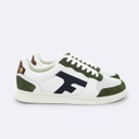 FAGUO | Baskets Homme Hazel Leather Suede - White Khaki
