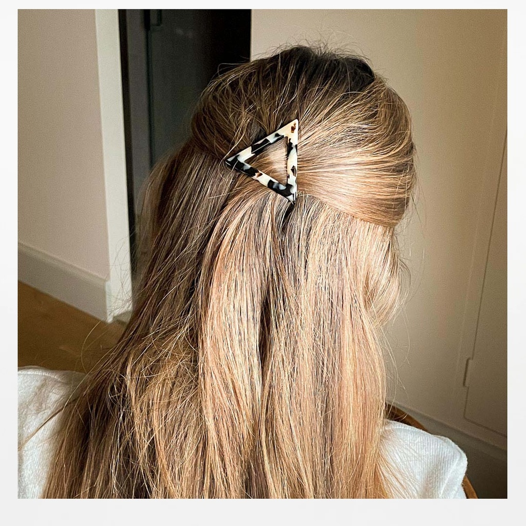 Hydra Studio | Barette Clara Acétate Naturel - Made in France