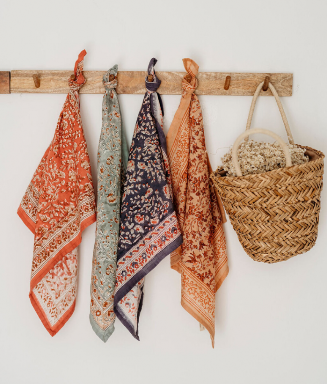 Bindi Atelier | Grand foulard - Sarika Brume