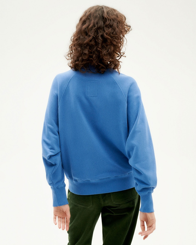 Thinking Mu | Sweatshirt Fantine 2 hearts - Blue