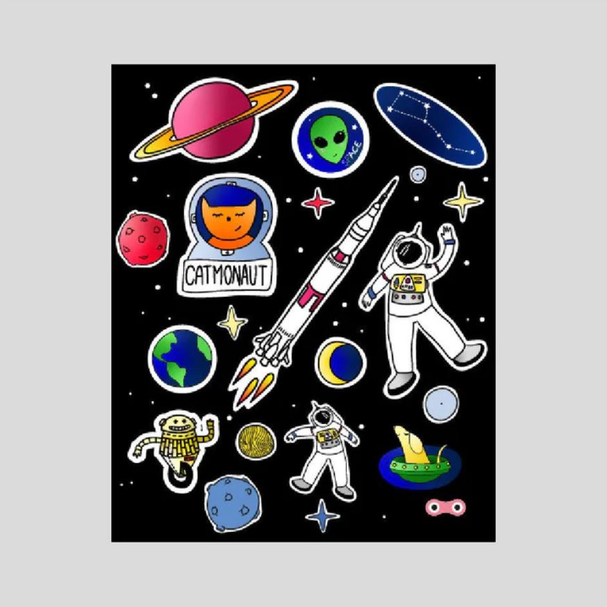 Rainette | Stickers reflechissants - petits monstre