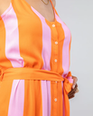 BRAVA l  Robe longue Color Block - Orange