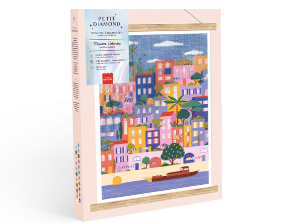 La Petite Epicerie | Coffret Petit Diamond - Diamond Painting Maisons Colorées par Coralie Fau