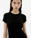 THINKING MU | Top Black rue - Black 