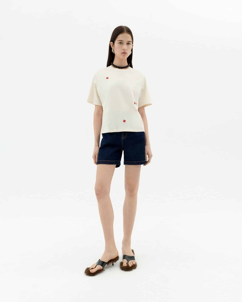 THINKING MU | T-shirt Sol sol Lucia - White