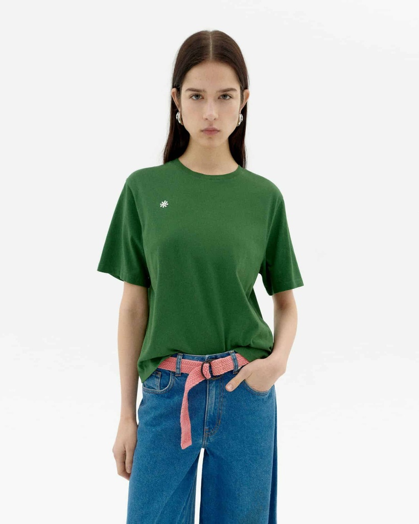 THINKING MU | SOLSOL DILL LUCIA TEE - FEMME -GREEN