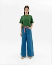 THINKING MU | SOLSOL DILL LUCIA TEE - FEMME -GREEN