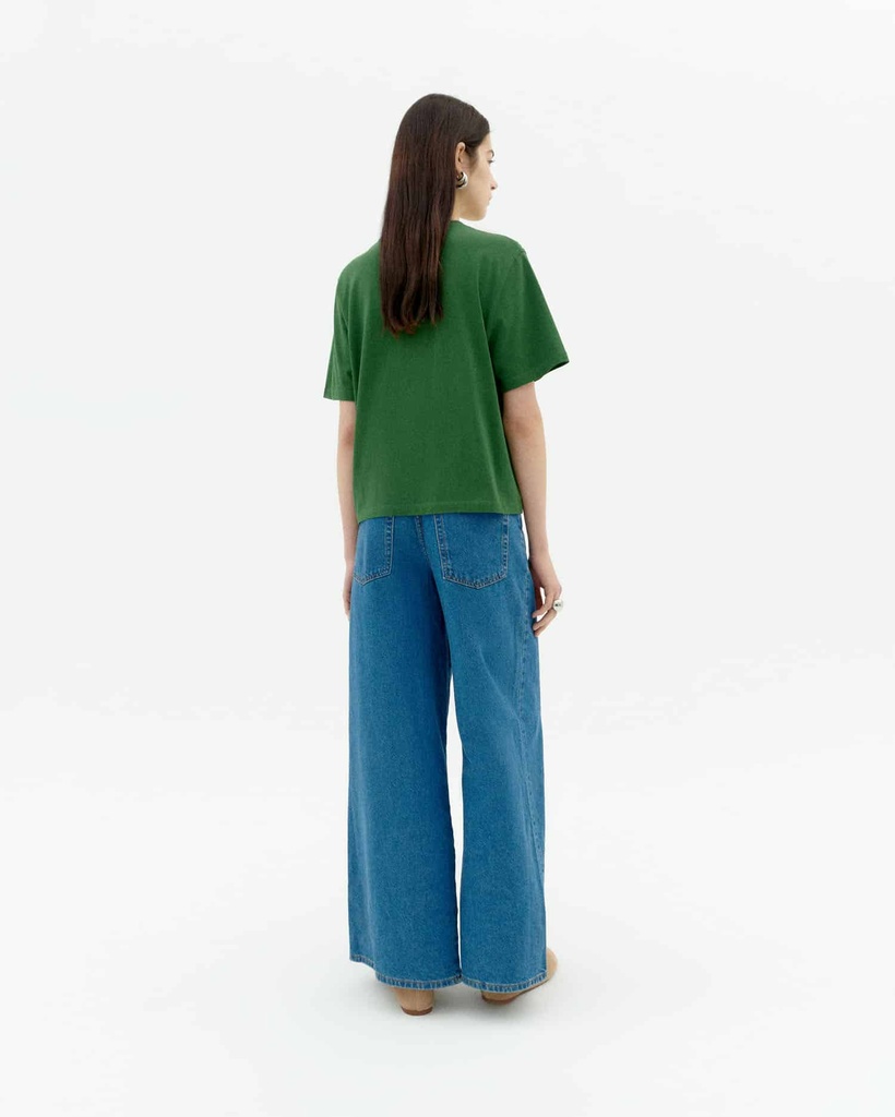 THINKING MU | SOLSOL DILL LUCIA TEE - FEMME -GREEN