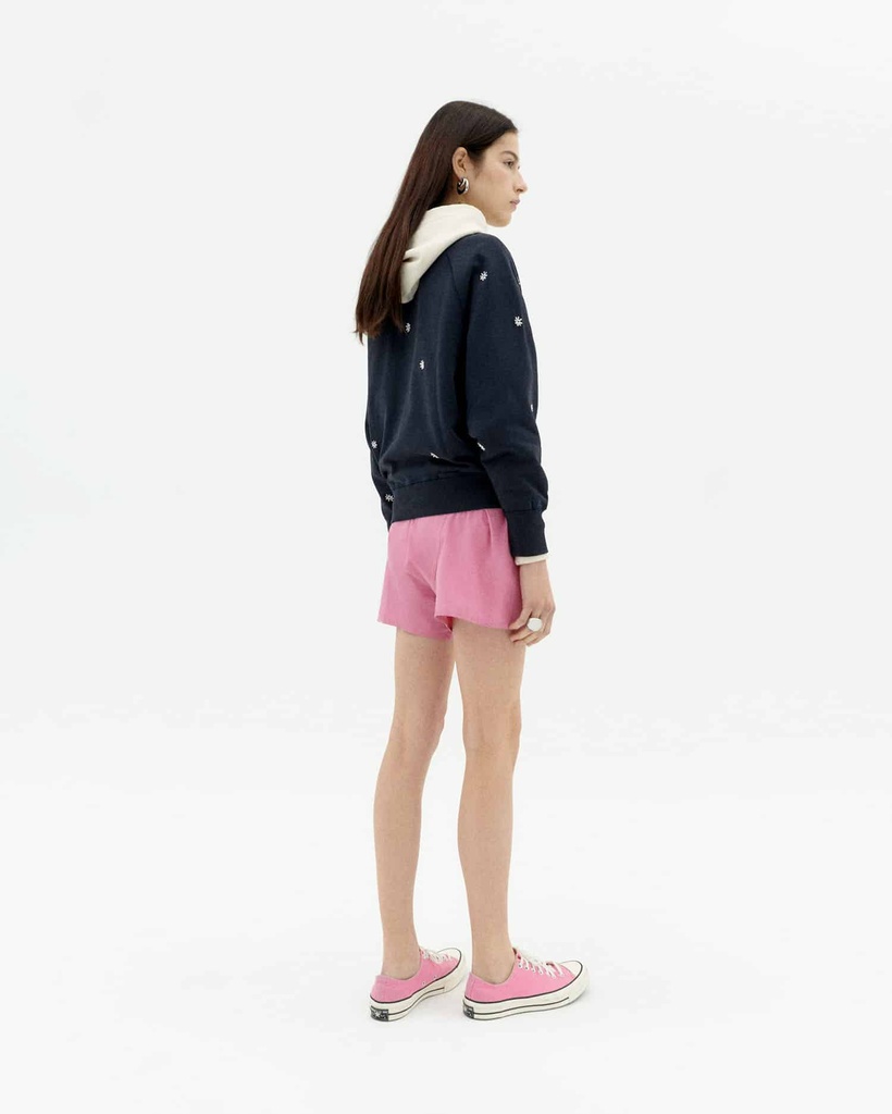 THINKING MU | SOLSOL NAVY BONNIE SWEATSHIRT - FEMME -BLUE