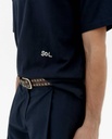 THINKING MU | T-shirt Navy Zach - Blue