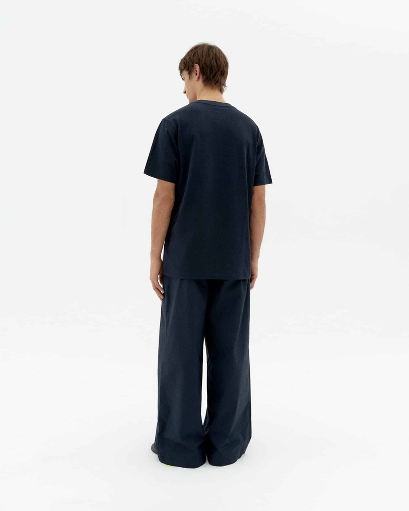 THINKING MU | T-shirt Navy Zach - Blue