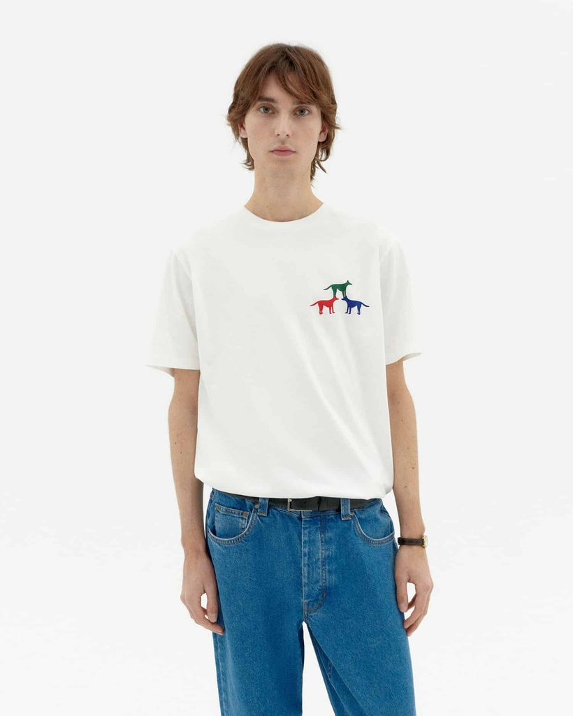 THINKING MU | PERRITOS ZACH TEE - HOMME -WHITE
