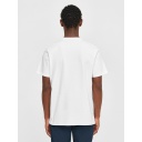 KNOWLEDGE | T-shirts - LOKE badge tee - Regenerative Organic Certified™ - GOTS/Vegan - Bright White