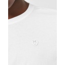 KNOWLEDGE | T-shirts - LOKE badge tee - Regenerative Organic Certified™ - GOTS/Vegan - Bright White