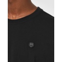 Knowledge Cotton Apparel | T-shirt Loke Badge Tee - Black Jet