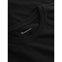 Knowledge Cotton Apparel | T-shirt Loke Badge Tee - Black Jet