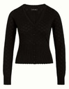 KING LOUIE | Gilet ajouré motif cœur - Black