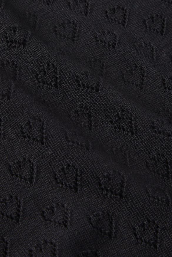 KING LOUIE | Gilet ajouré motif cœur - Black