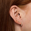Timi | Boucles d'oreilles Essie - anneaux dorés à perles