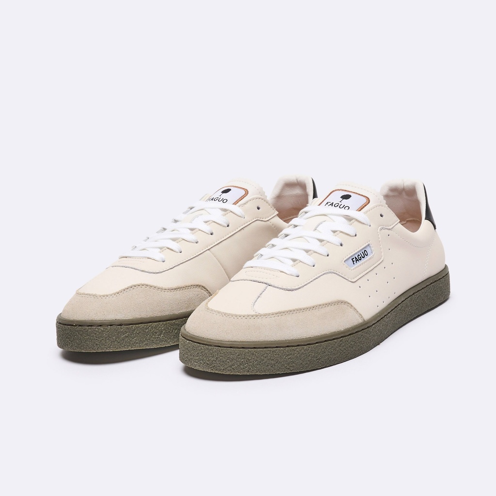 FAGUO | Basket Lumbo Leather Suède - Ecru