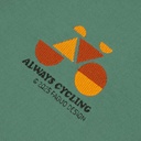 FAGUO | T-shirt Arcy en coton -  always cycling green