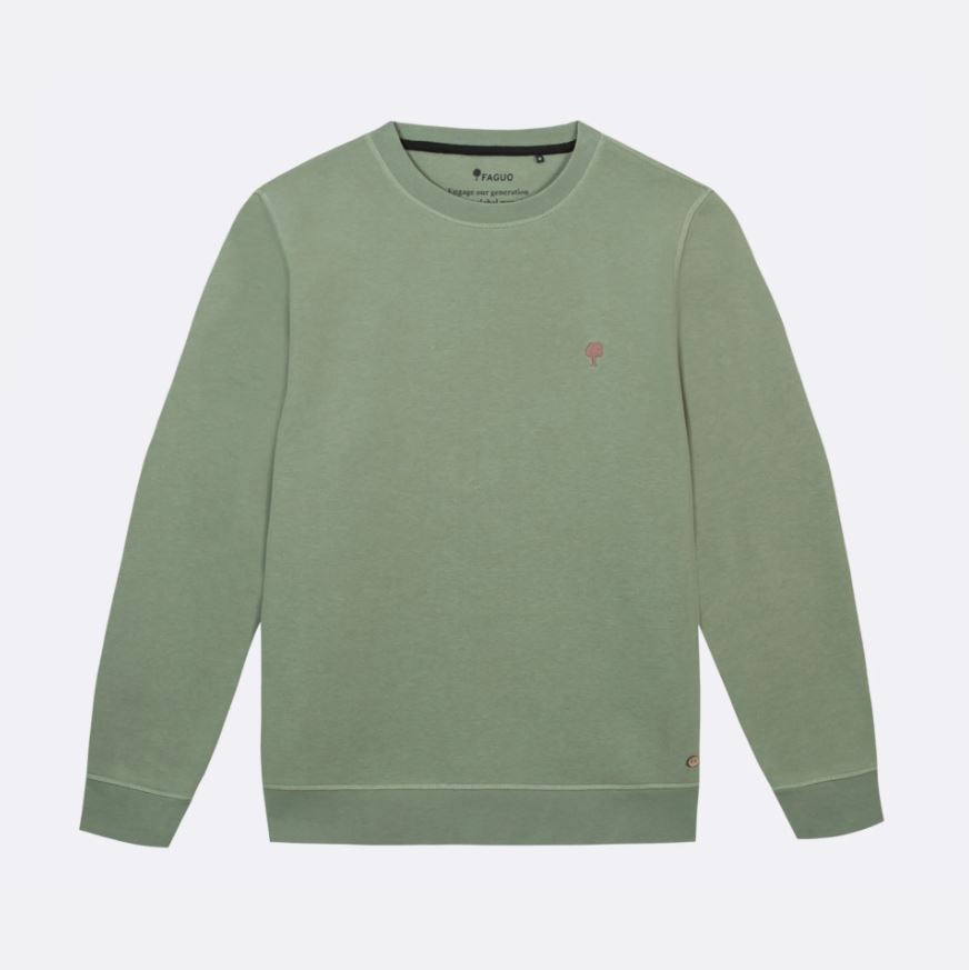 FAGUO | Sweatshirt Donzy en coton - kaki