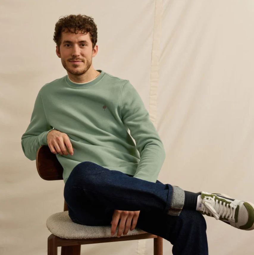 FAGUO | Sweatshirt Donzy en coton - kaki