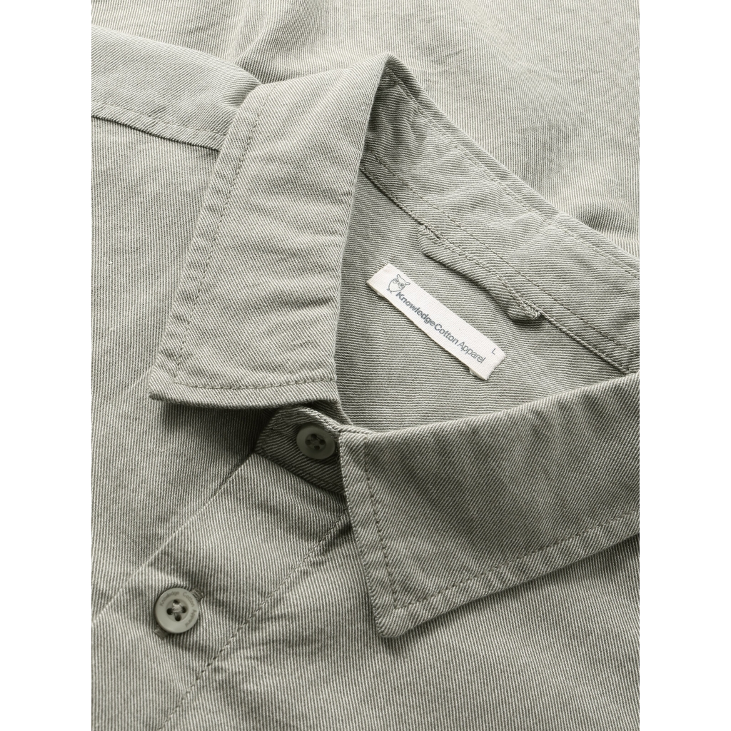 KNOWLEDGE | Chemise en coton biologique - Olive