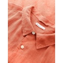 Knowledge Cotton Apparel | Chemise manches courtes en lin - Langoustino