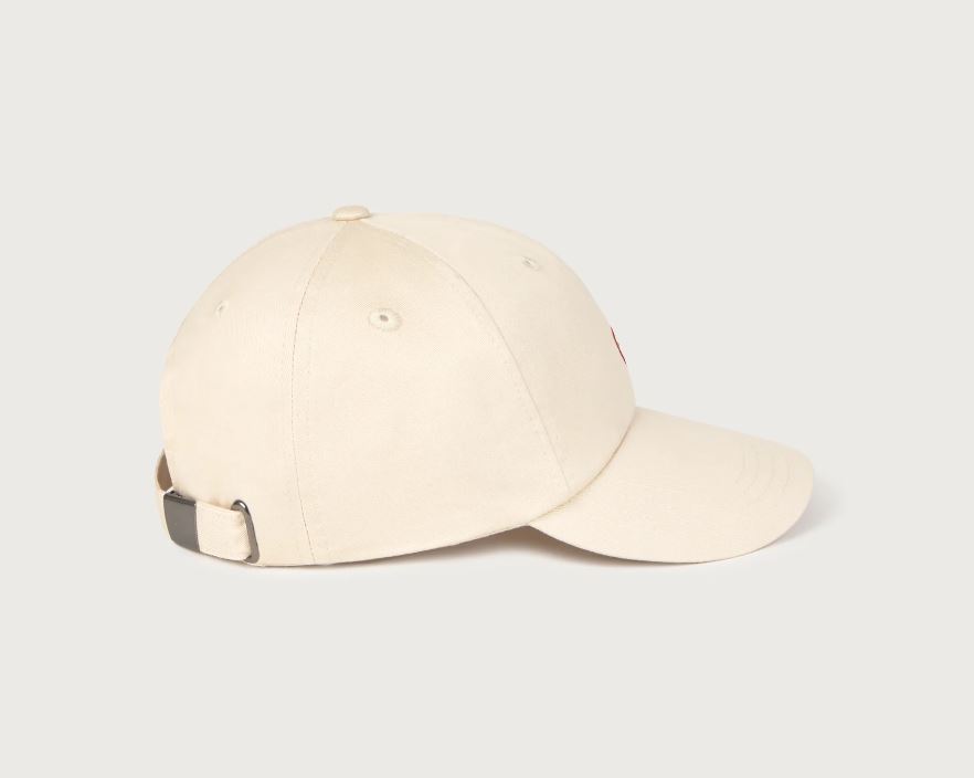 THINKING MU | Casquette Chris Coeur - ecru