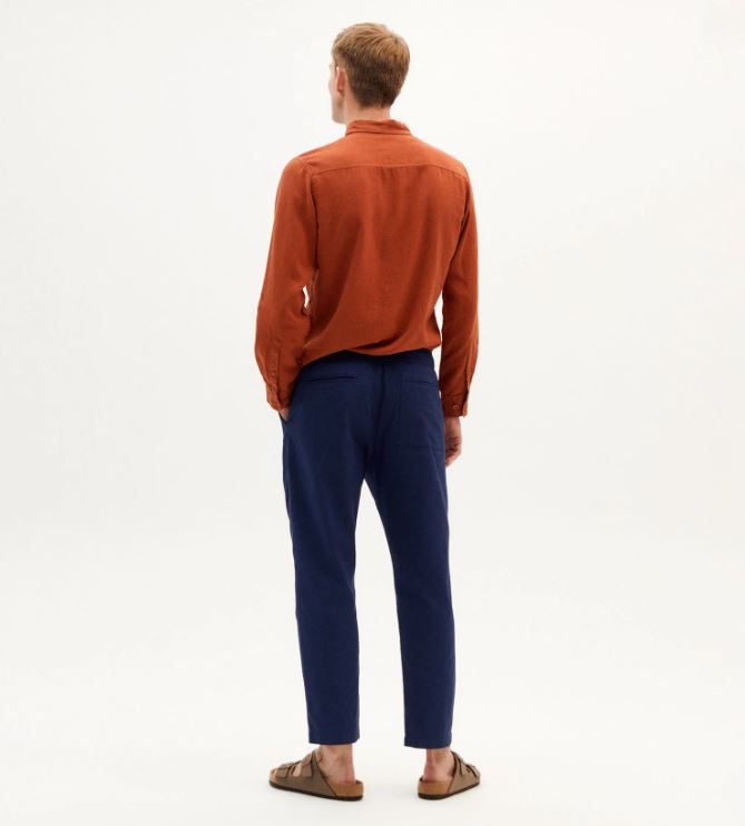 THINKING MU | Pantalon Travel Light - bleu nuit