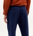 THINKING MU | Pantalon Travel Light - bleu nuit