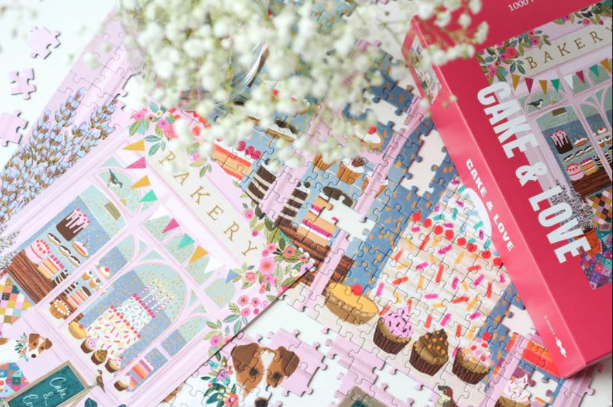 PIECELY | Puzzle Cake & love, 1000 pièces