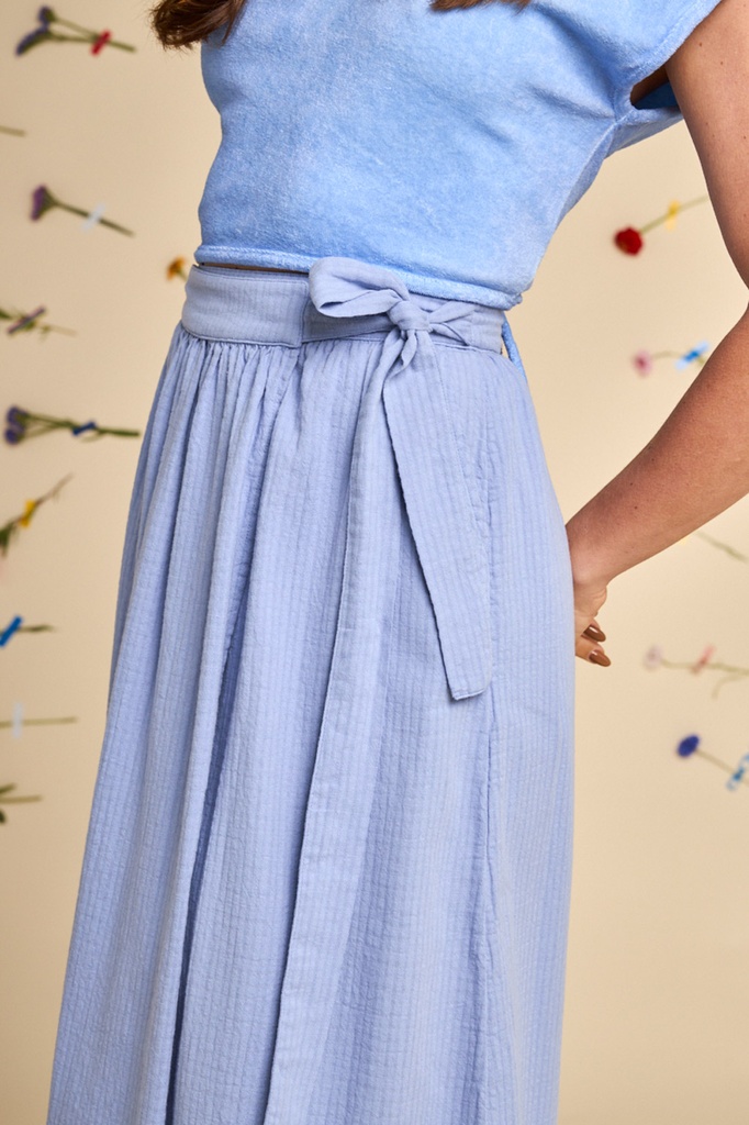 GRAINE | JUPE-CONSCIENCE-BLEU CIEL