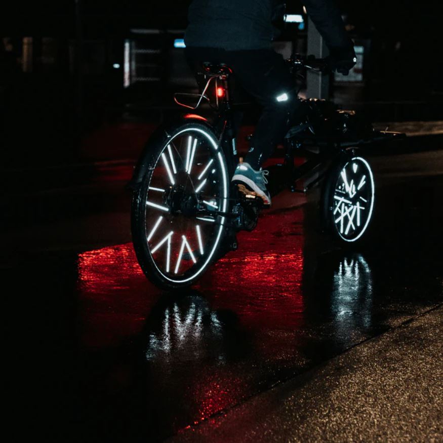 Rainette | Grands réflecteurs pour vélo - Fluo