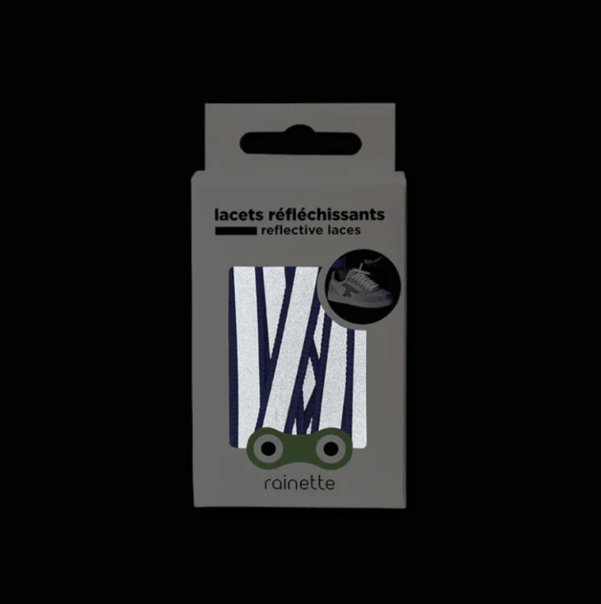 Rainette | Lacets réfléchissants | Bleu