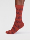 THOUGHT | Chaussettes hommes Bennie Bike - Clay Red