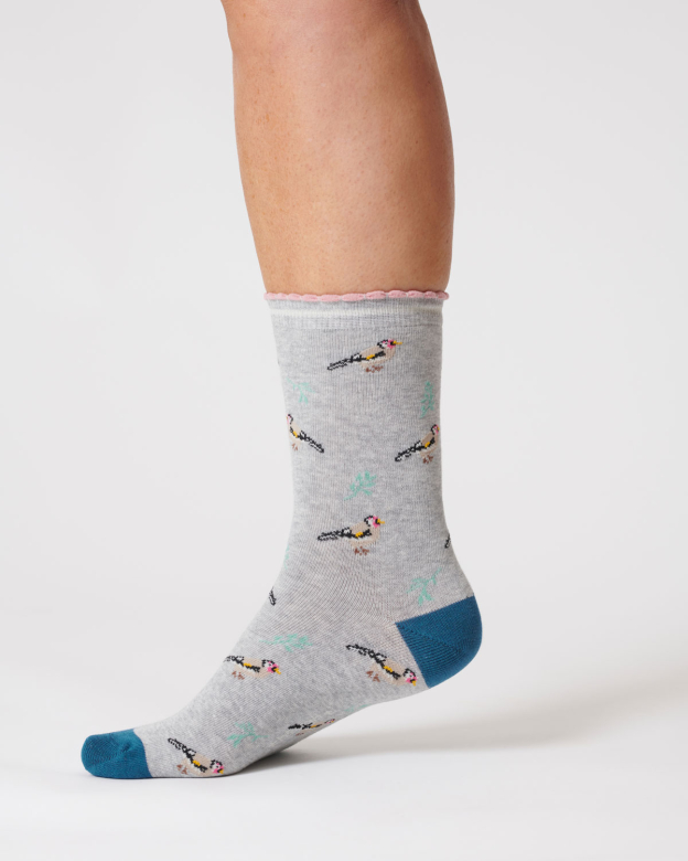 THOUGHT | Chaussettes femme Bird - Grey marl