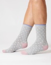 THOUGHT | Chaussettes femme Heart Spot - Grey marl