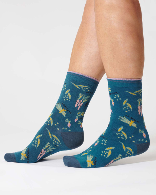 THOUGHT | Chaussettes femme Vegetable - Lake blue