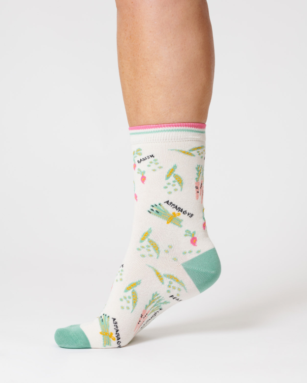 THOUGHT | Chaussettes femme Vegetable - Stone white