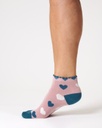 THOUGHT | Chaussettes femme mi-hautes Heart - Petal pink