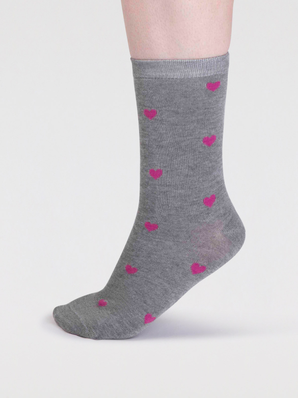 THOUGHT | Coffret chaussettes femme Heart - Pink/Navy/Grey Marl/Light Blue