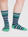 THOUGHT | Coffret chaussettes femme Bike &amp; Stripe - Blue/Grey Marl/Yellow/Green