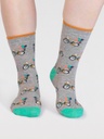 THOUGHT | Coffret chaussettes femme Bike &amp; Stripe - Blue/Grey Marl/Yellow/Green
