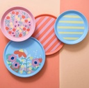 Koziol | Petite Assiette 255mm - Stripes strong coral