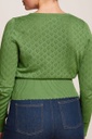 KING LOUIE | Gilet ajouré motif cœur - Jade green
