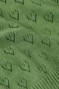 KING LOUIE | Gilet ajouré motif cœur - Jade green