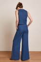 KING LOUIE | Pantalon Peppa Chambray Denim Blue